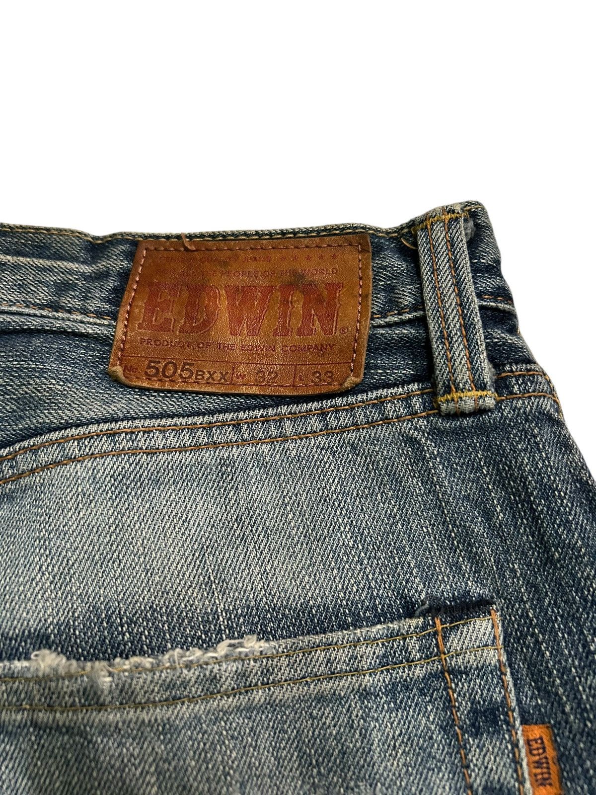Japanese Brand × Kapital × Vintage Vtg Edwin505 Selvedge Distressed Grunge Rock Punk Denim ☠️🎌🎌 Size US 34 / EU 50 - 19 Thumbnail