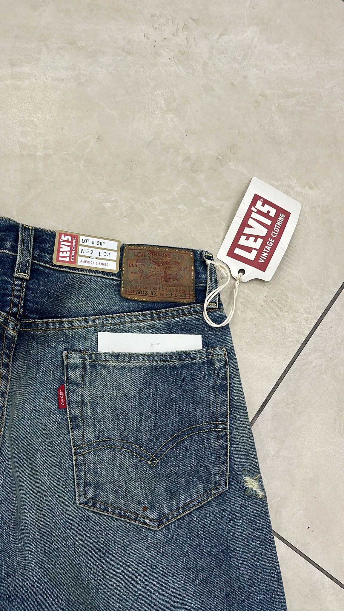 Levi's Vintage Clothing LVC Levi's Vintage Clothing 1954 501Z XX BigE Selvedge Jeans Size US 29 - 6 Thumbnail