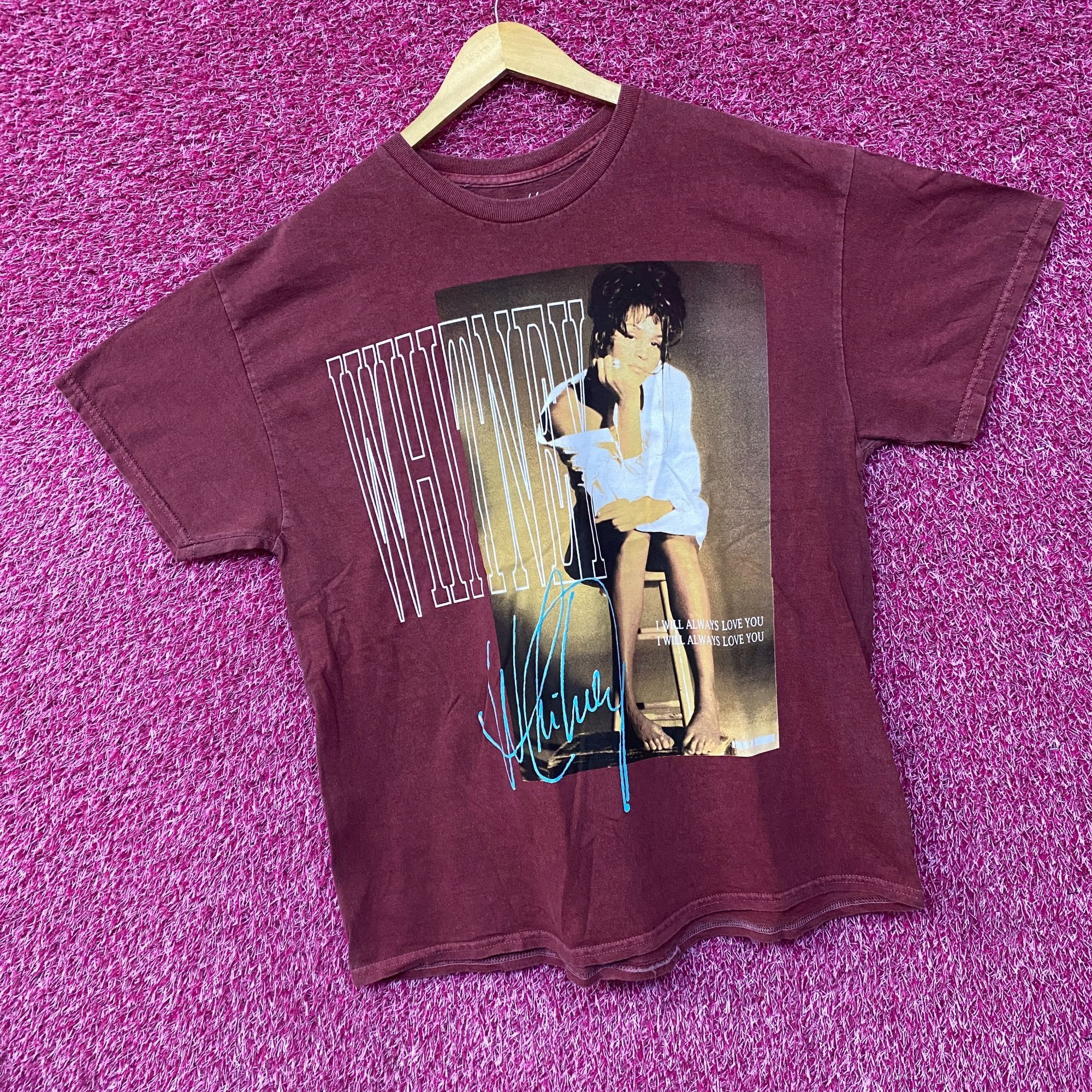Other Whitney Houston I Will Always Love You Washed Graphic Burgun Size US L / EU 52-54 / 3 - 3 Thumbnail