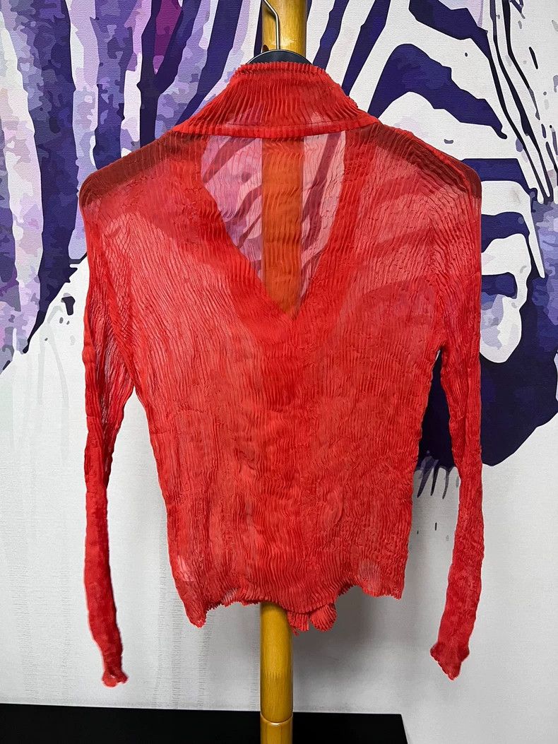 Issey Miyake Issey Miyake size:2 Orange wicker button cardigan Size S / US 4 / IT 40 - 2 Thumbnail