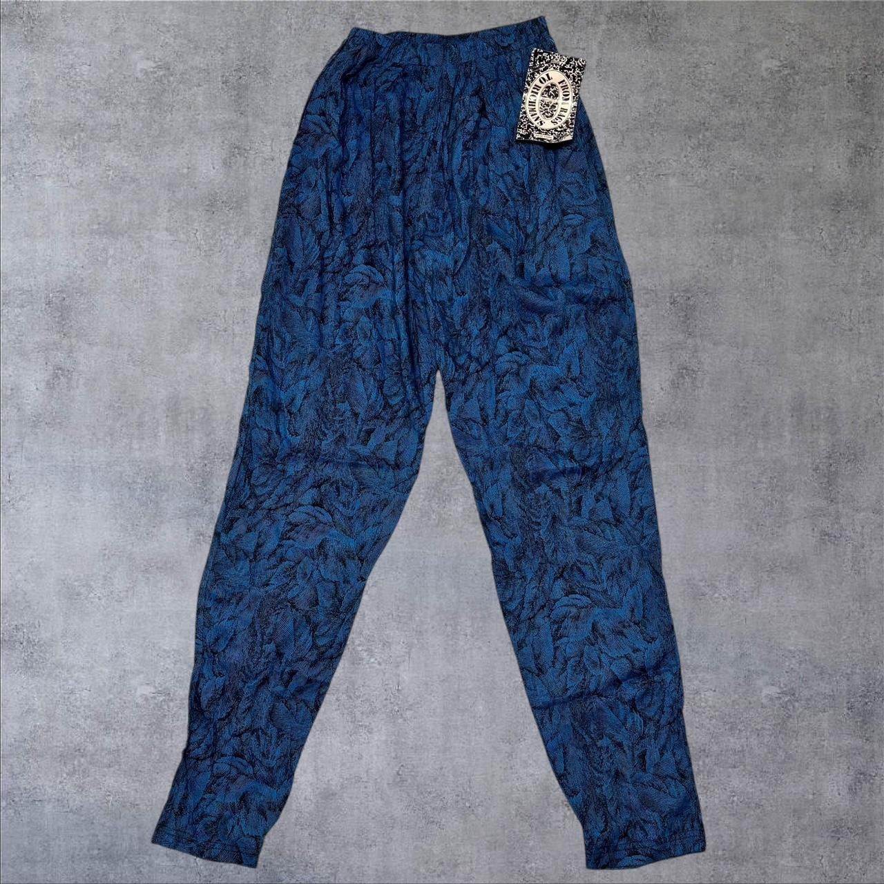 Other Vintage High Waisted Blue Pants Size 25" / US 0 / IT 36 - 1 Thumbnail