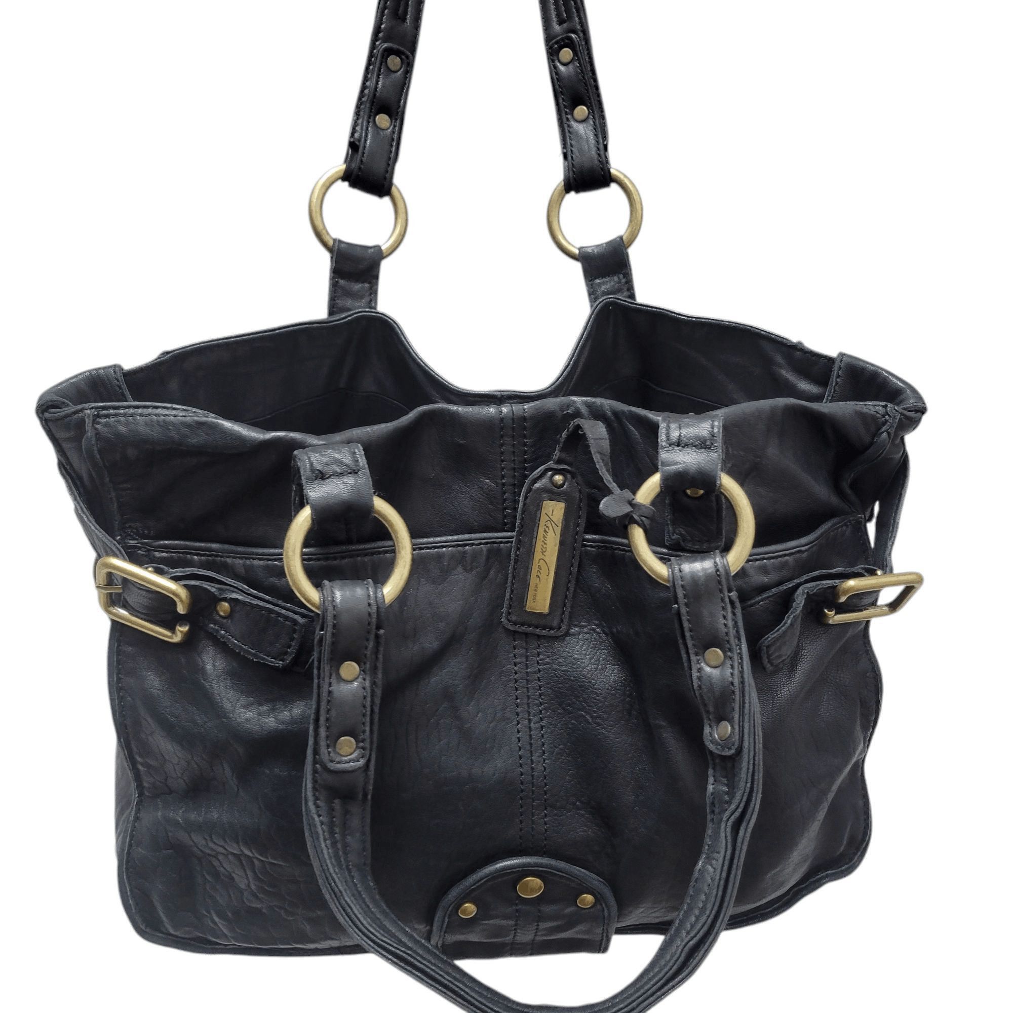 Kenneth Cole Kenneth Cole New York Genuine Leather Satchel Shoulder Bag Size ONE SIZE - 10 Thumbnail