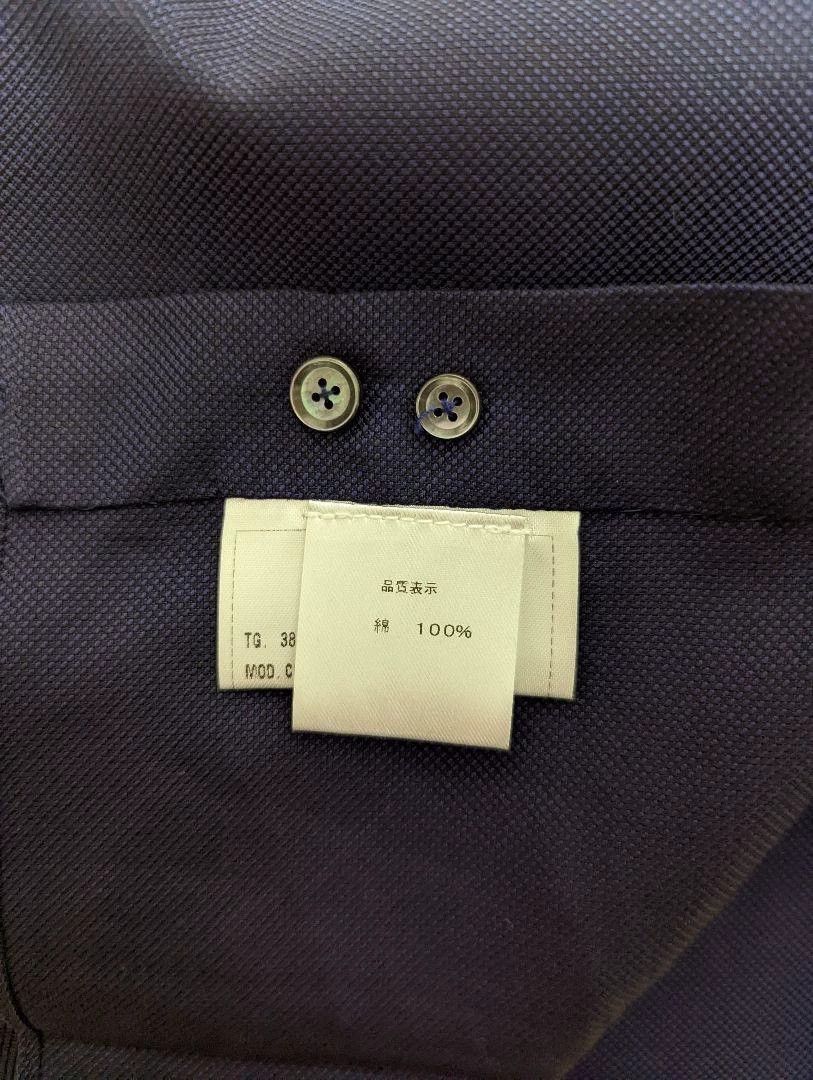 Stile Latino Stile Latino Navy Grid Long-Sleeve Shirt 38 Only Tried On Size US S / EU 44-46 / 1 - 7 Thumbnail