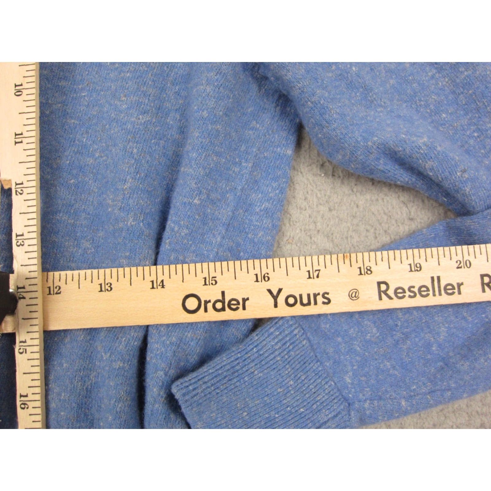 Vintage VINTAGE Turtleson Sweater Shirt Womens M Blue Merino Wool Linen V-Neck Ladies Pullover Size M / US 6-8 / IT 42-44 - 7 Thumbnail