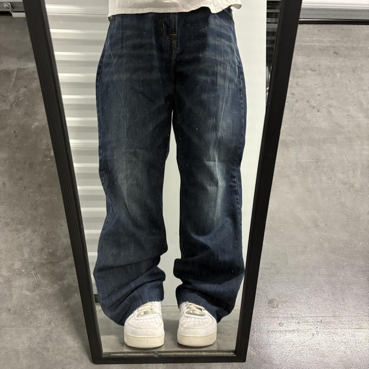 Vintage Crazy Vintage Y2K/2000s Super Baggy Loose Wideleg Dark Wash American Eagle Denim Jeans! Size US 36 / EU 52 - 1 Thumbnail