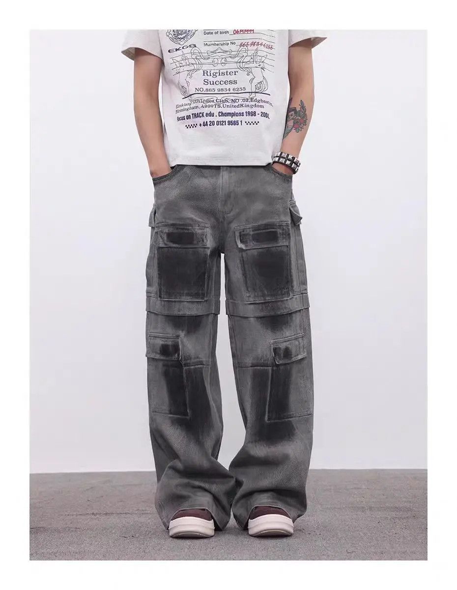 Designer × Japanese Brand Vintage Streetwear Hip Hop Loose Casual Pants Size US 33 - 1 Thumbnail