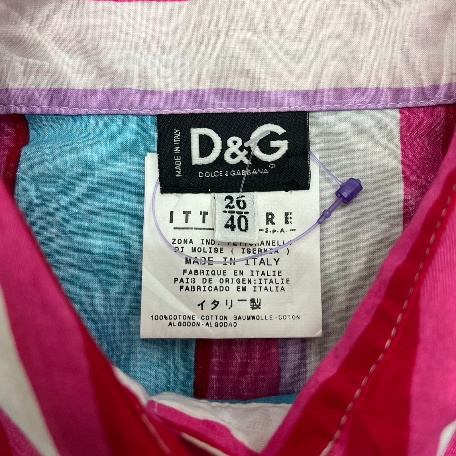 Designer × Dolce & Gabbana Dolce Gabbana Blouses Stripe Shirt Size S / US 4 / IT 40 - 7 Thumbnail