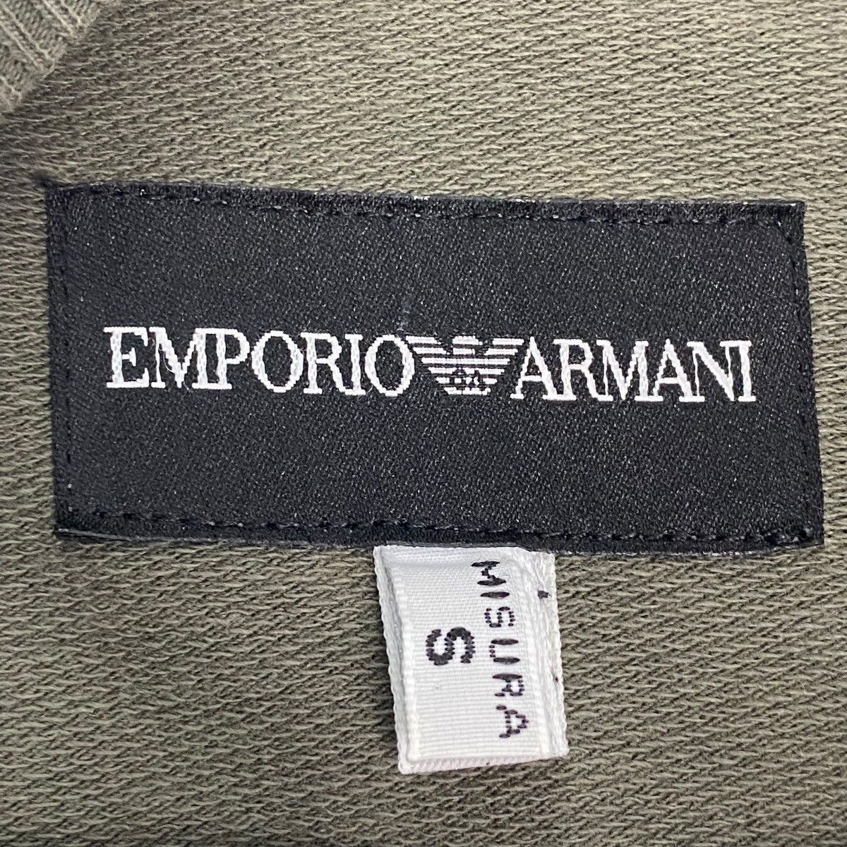 Vintage Vintage Emporia Armani Full Zip Sweatshirt Green Pullover S Size US S / EU 44-46 / 1 - 8 Thumbnail