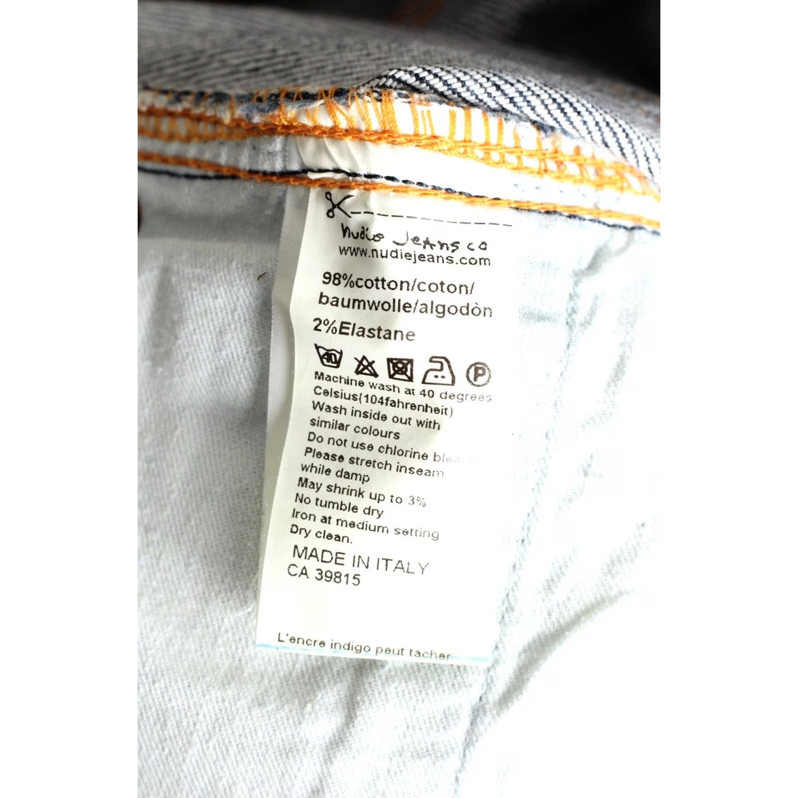 Nudie Jeans NUDIE JEANS SLIM JIM COLD DENIM Denim Jeans Men 29/32 Blue Regular Stretch DZ6732 Size US 29 - 8 Thumbnail