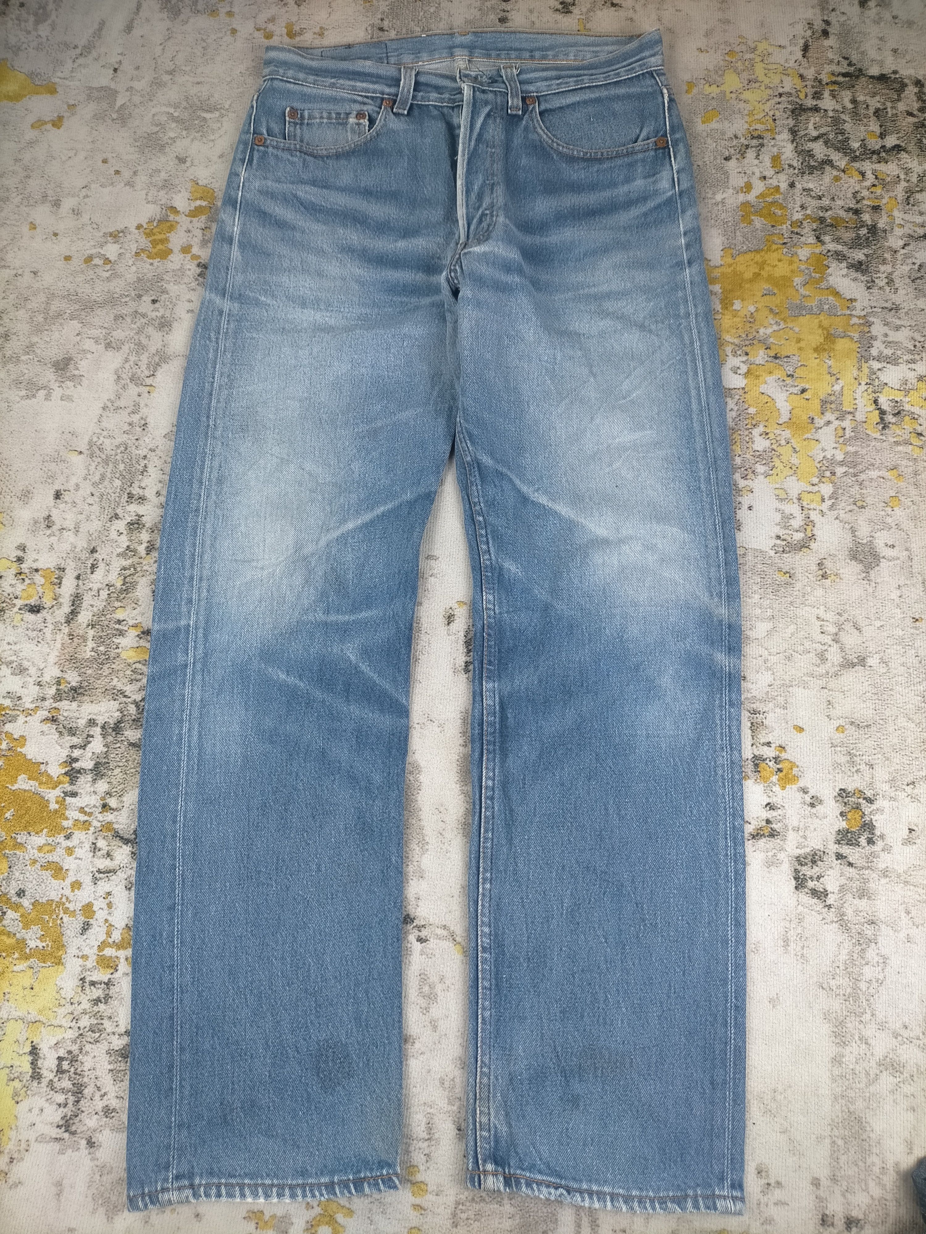 Levi's Vintage Clothing 🔥80s Vintage Levis 501 Button 501 Mudwash Distressed Jeans Size US 31 - 2 Thumbnail