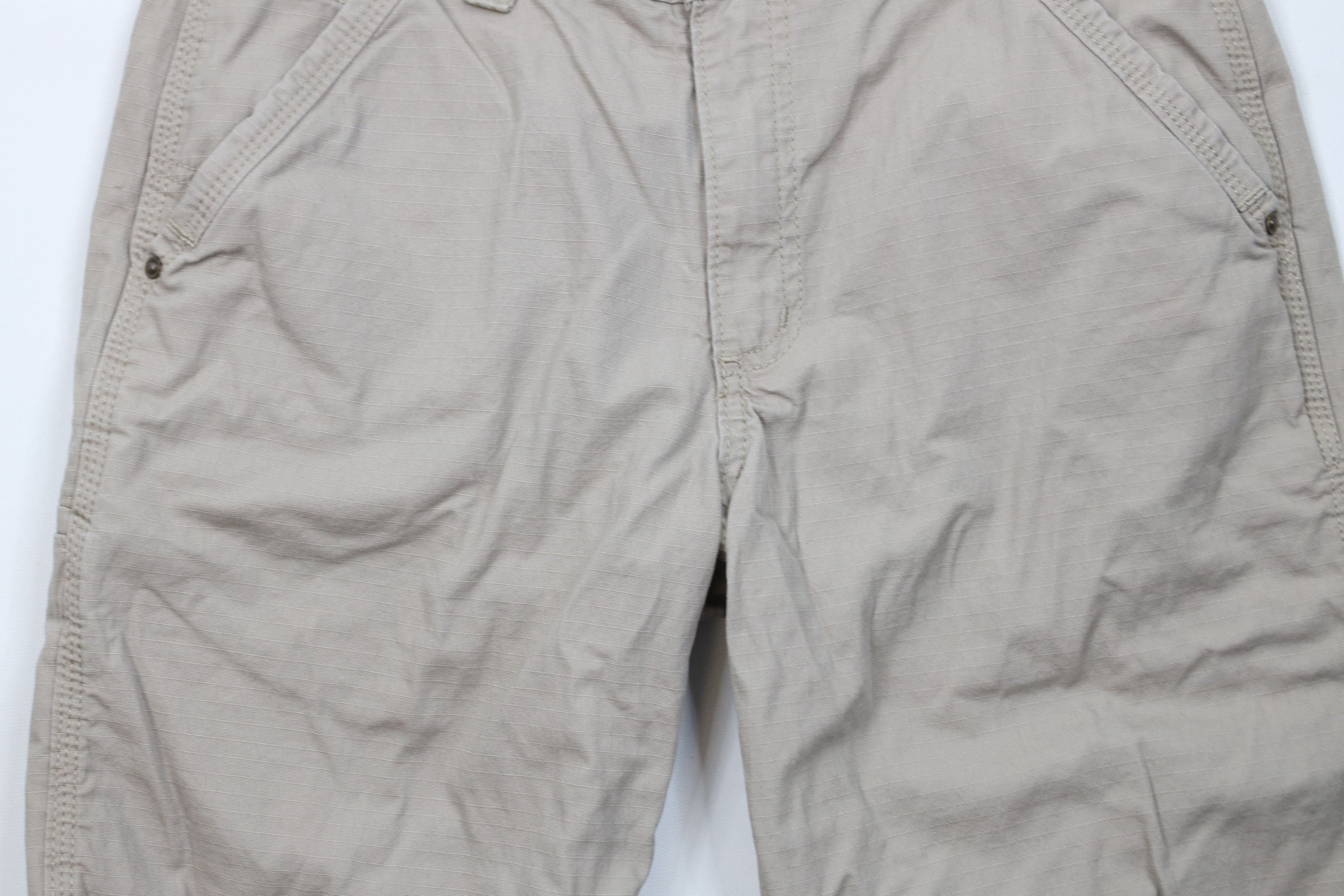 Carhartt × Vintage Vintage Carhartt Relaxed Fit Ripstop Dungaree Shorts Size US 30 / EU 46 - 3 Thumbnail
