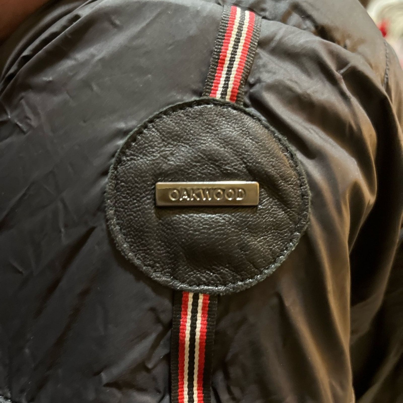 OAK OAKWOOD-Black Jelly Leather Jacket-Sz M -lambskin/racoon fur Size M / US 6-8 / IT 42-44 - 9 Thumbnail