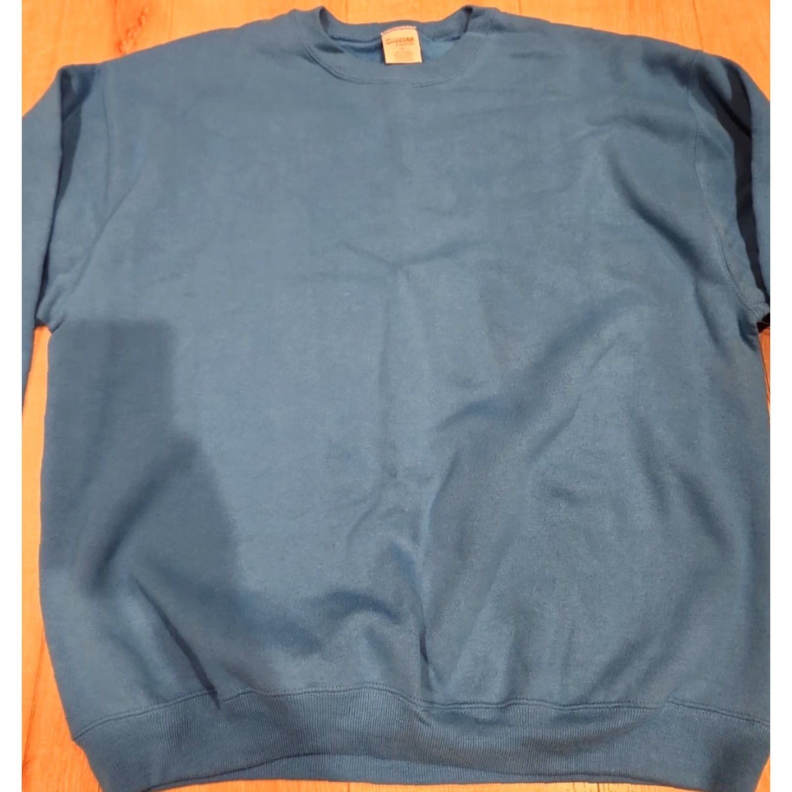 Vintage VINTAGE Cheetah Crew Neck Sweatshirt Adult 2XL Aqua 90s Heavyweight Pullover USA Made Mens Size US XXL / EU 58 / 5 - 2 Thumbnail