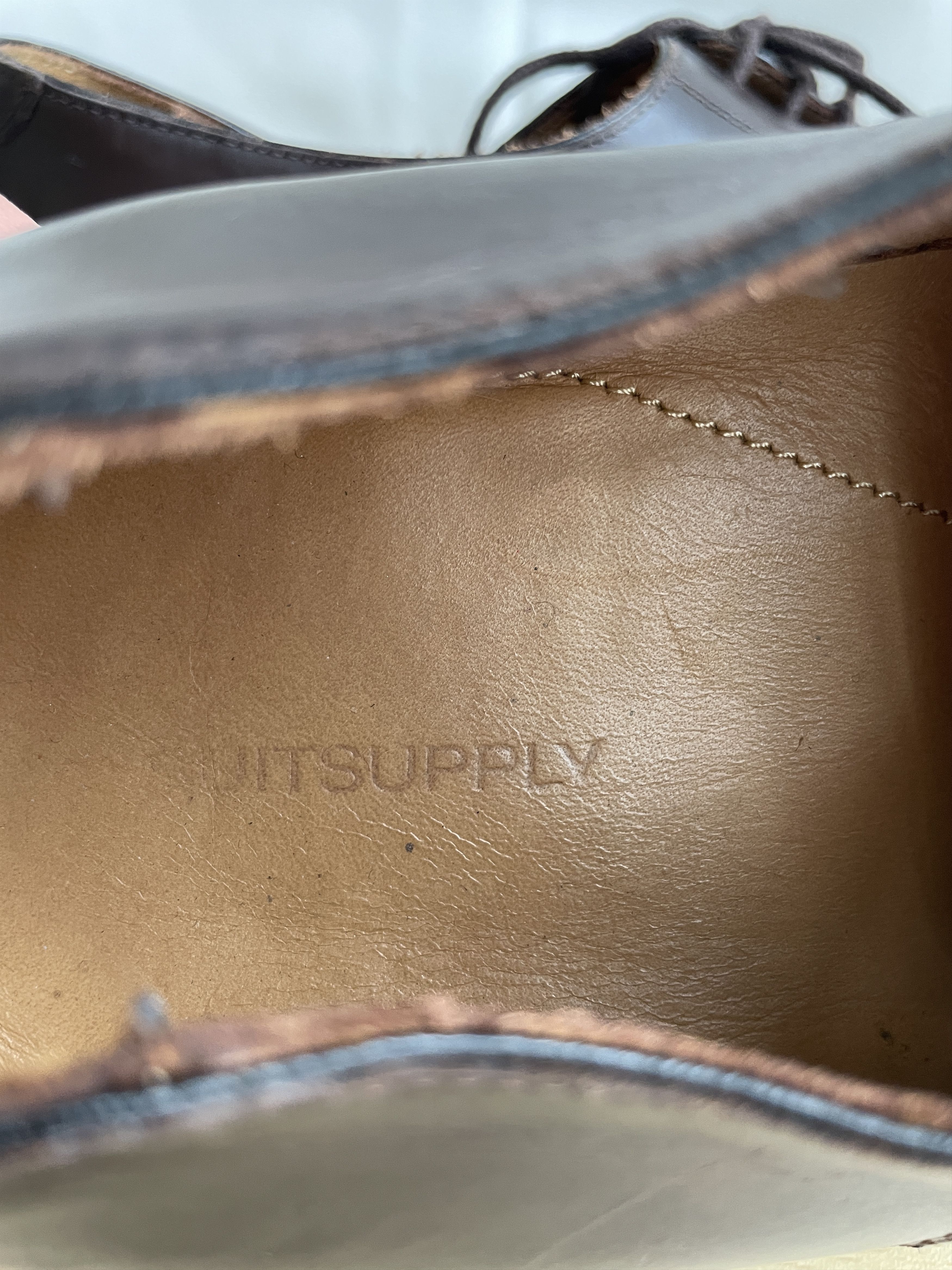 Suitsupply Suitsupply Brown Leather Derby Shoes Size US 10 / EU 43 - 11 Thumbnail