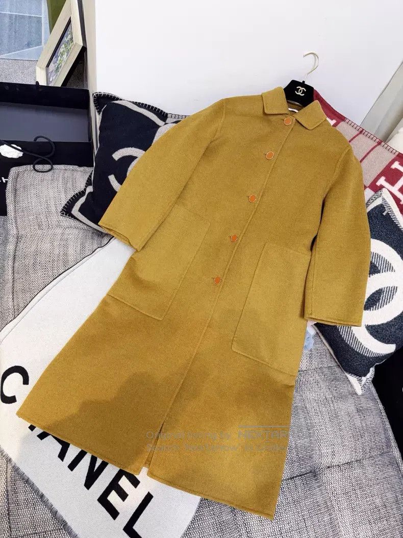 Hermes Hermes Maple leaf long cashmere coat Size XXS / US 00 / IT 34 - 3 Thumbnail