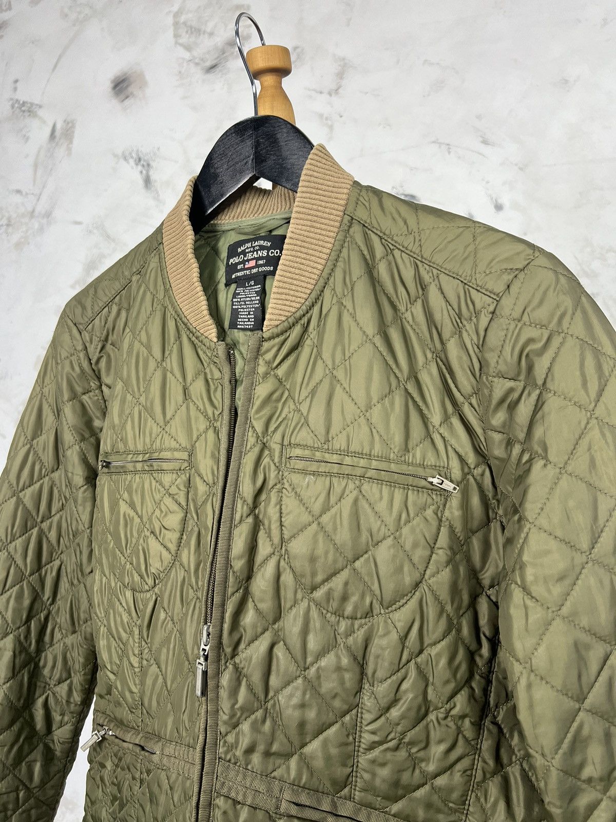 Ralph Lauren Vintage Polo Jeans Company Ralph Lauren Quilted Jacket M - L Size L / US 10 / IT 46 - 3 Thumbnail