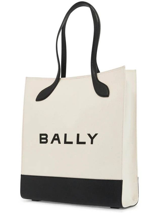 Bally o1s22i1n0225 Size: OS / Bar Keep on Tote Bag Natrual/Black Size ONE SIZE - 3 Thumbnail