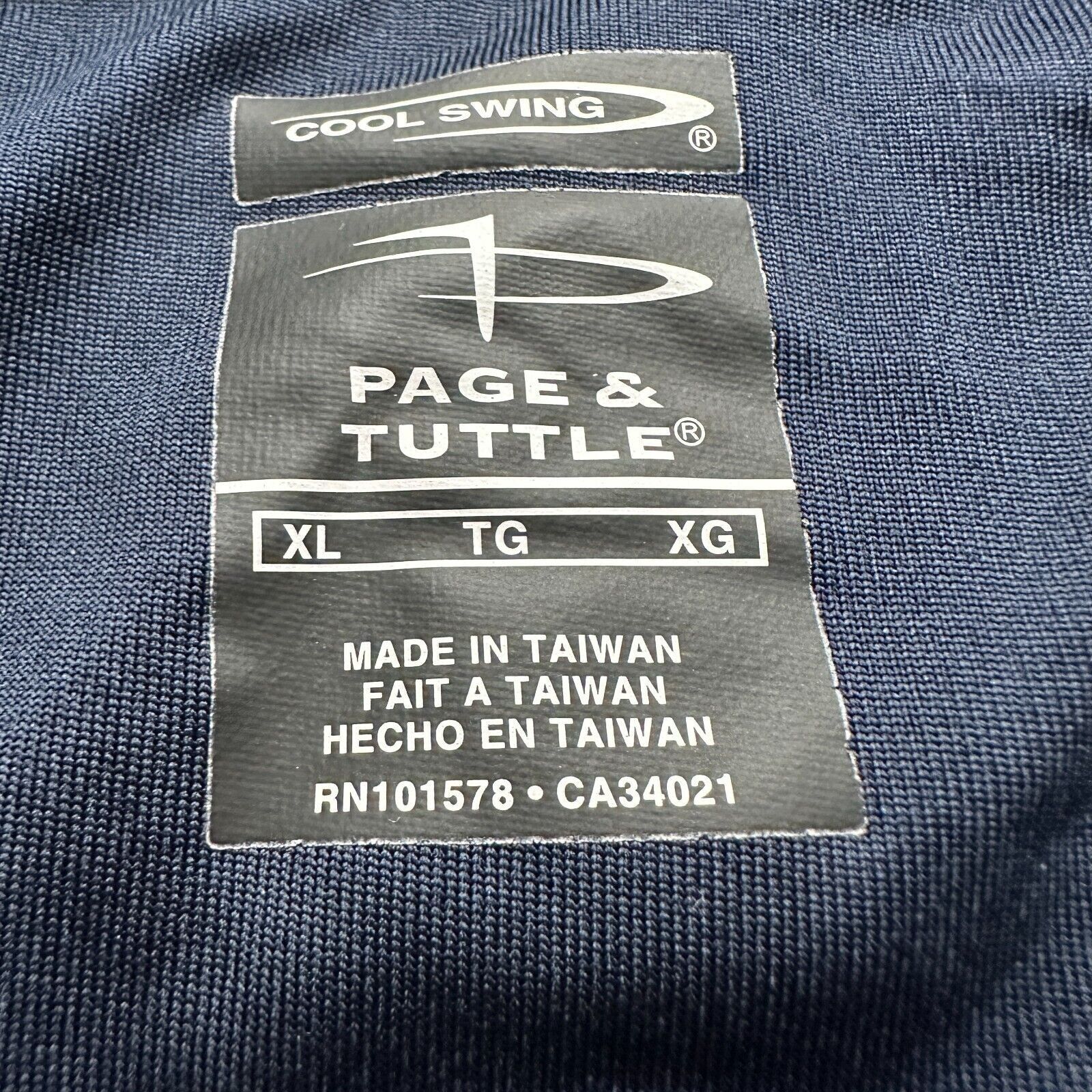 The Unbranded Brand Page Tuttle Polo Shirt Mens XL Stoney Point The Links Blue Size US XL / EU 56 / 4 - 6 Thumbnail