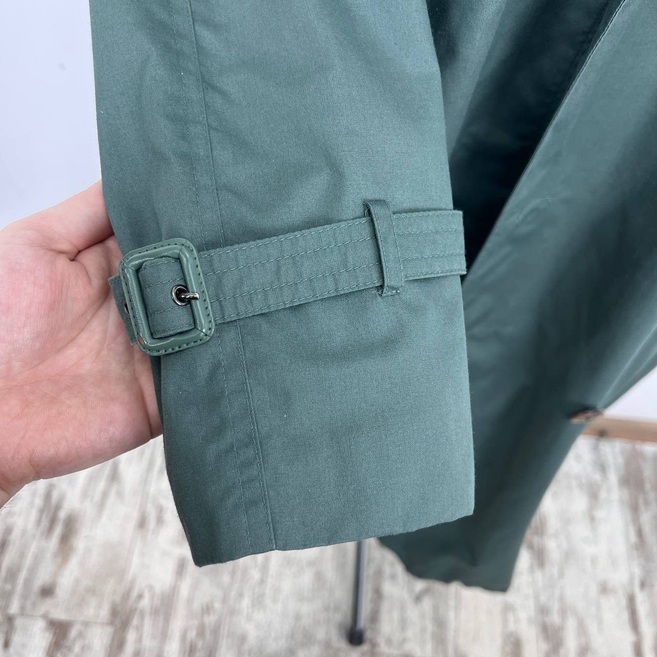 Yves Saint Laurent Vintage Yves Saint Laurent Green Doubl Breasted Trench Size US M / EU 48-50 / 2 - 11 Thumbnail