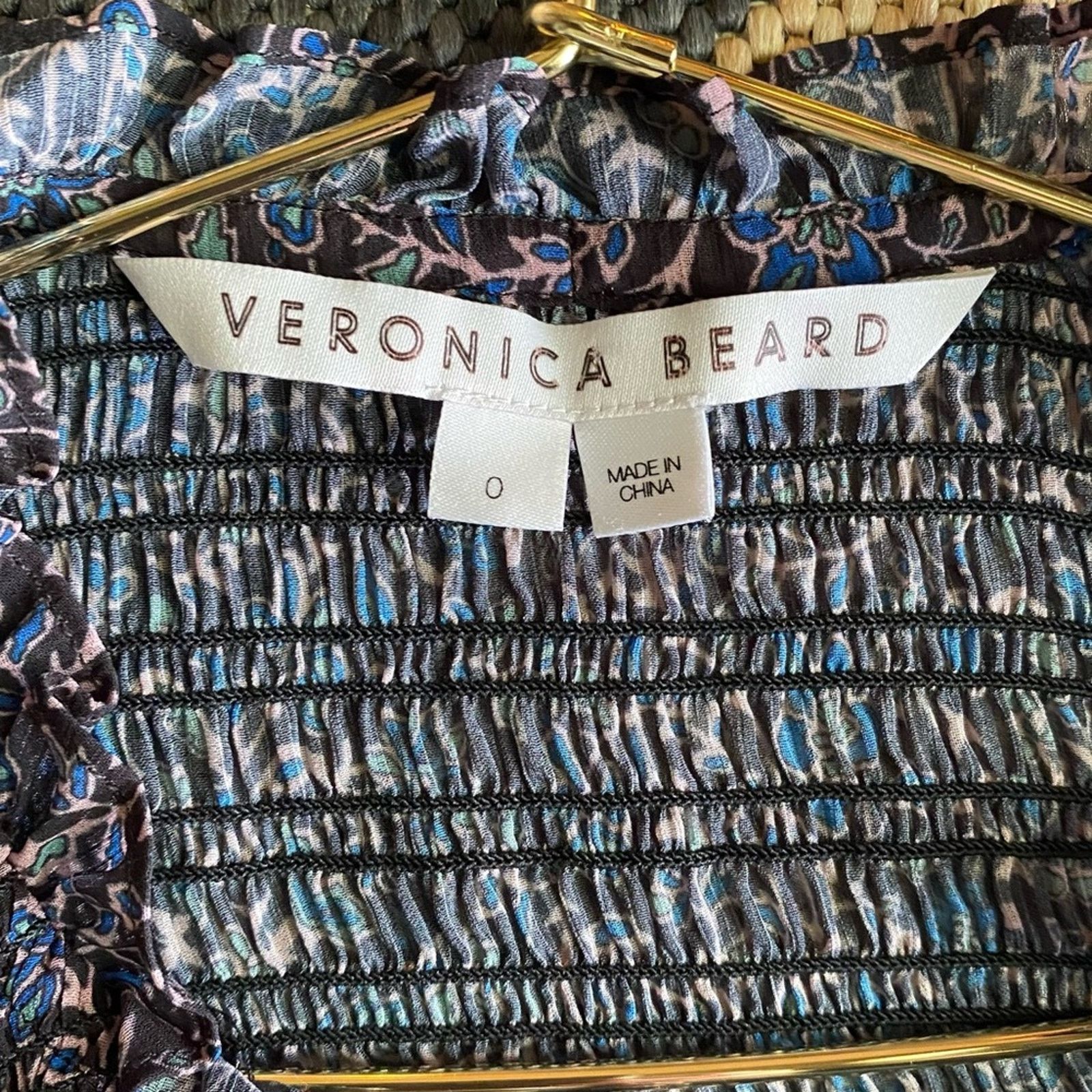 Veronica Beard Veronica Beard $277 Jaz Black Floral Balloon Sleeve Blouse 0 Size XS / US 0-2 / IT 36-38 - 6 Thumbnail
