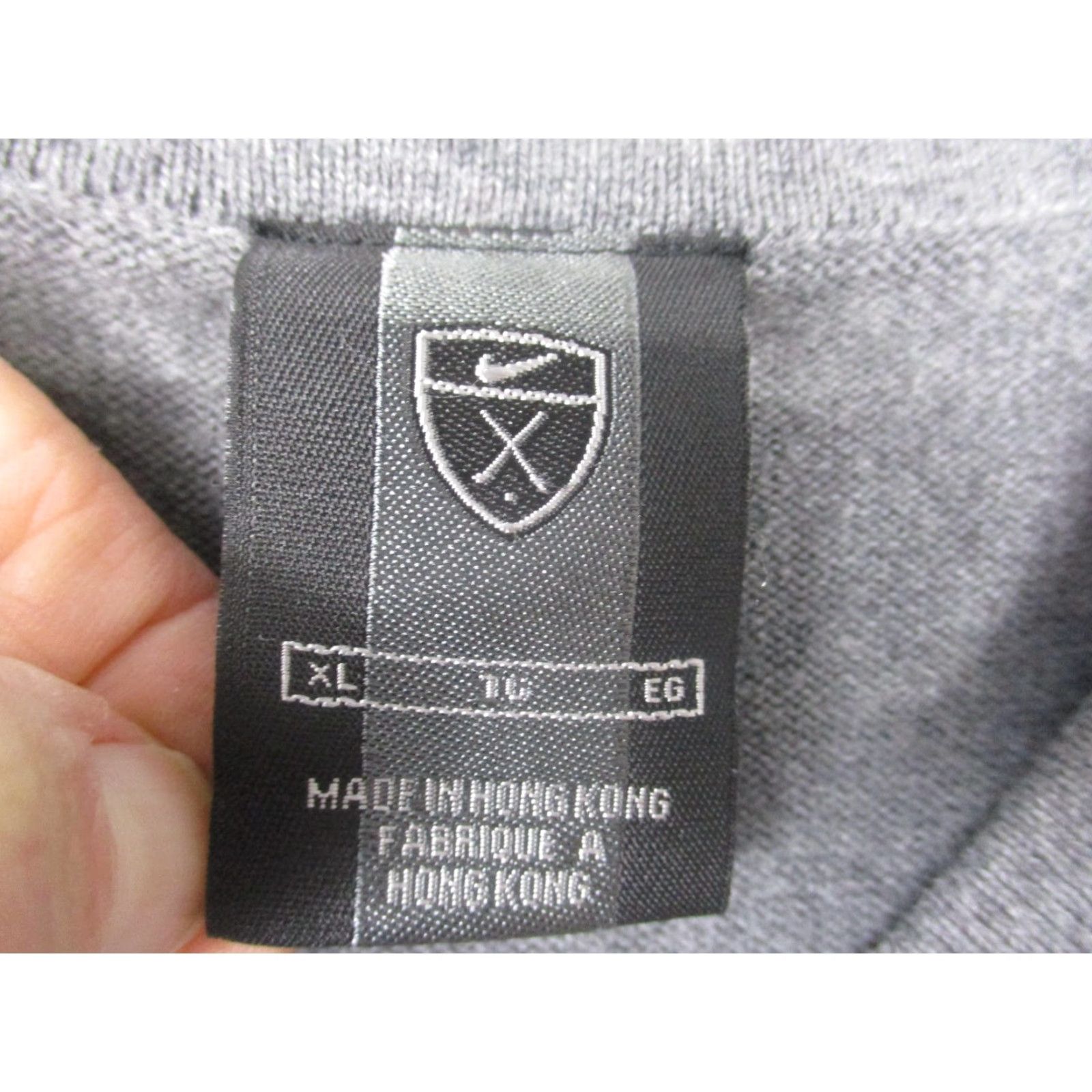 Nike VINTAGE Nike Sweater Mens XL Gray V Neck Cable Knit Cotton Pullover Golf Size US XL / EU 56 / 4 - 2 Thumbnail