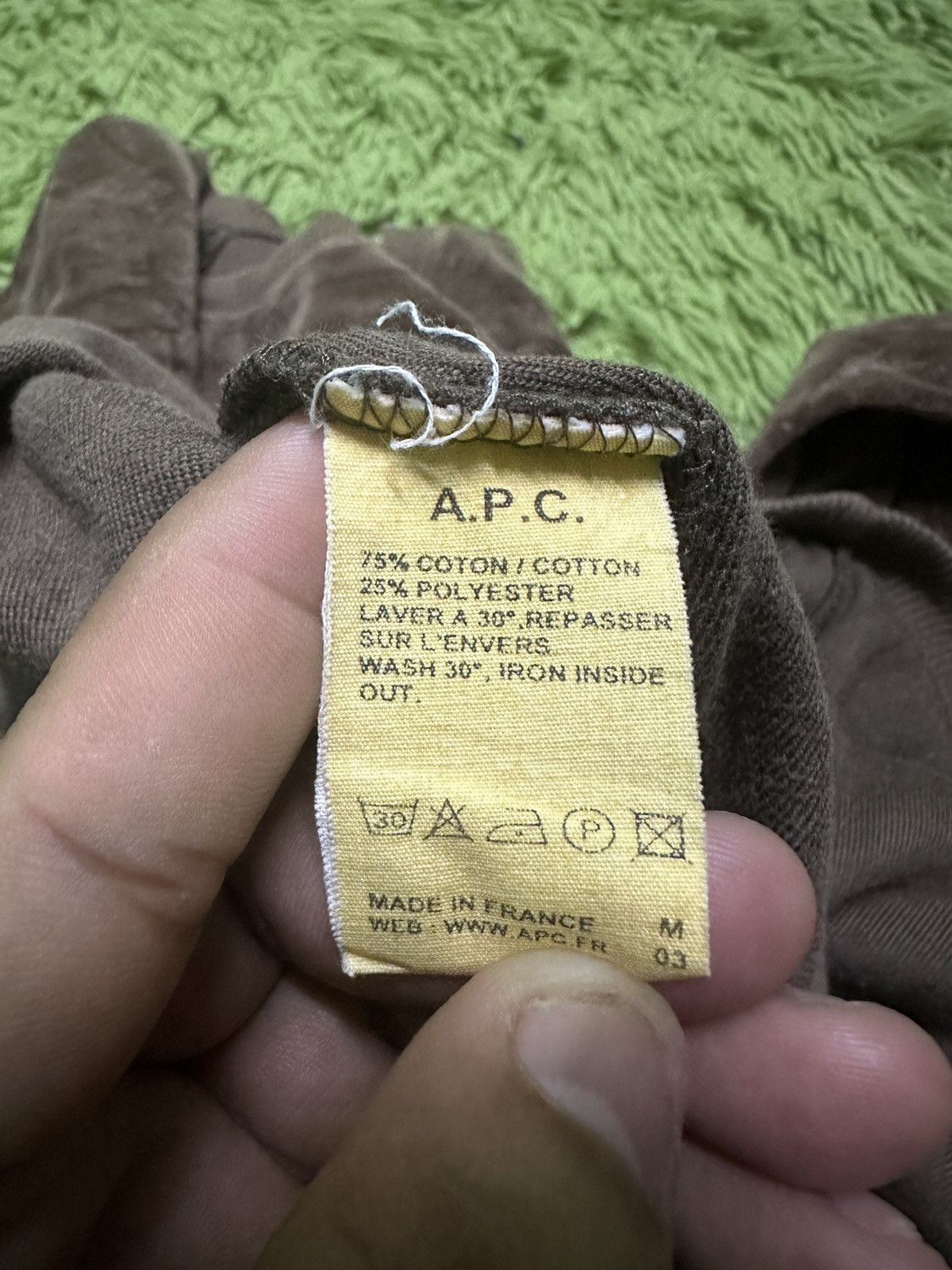 A.P.C. A.P.C velvet sweatshirt Size US S / EU 44-46 / 1 - 6 Thumbnail