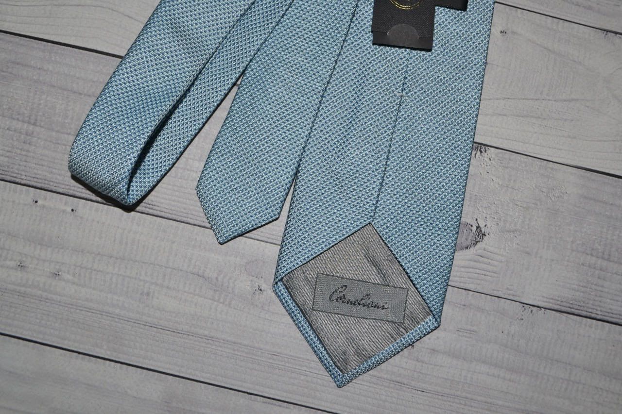 Corneliani New Corneliani Blue Silk Tie Size ONE SIZE - 5 Thumbnail