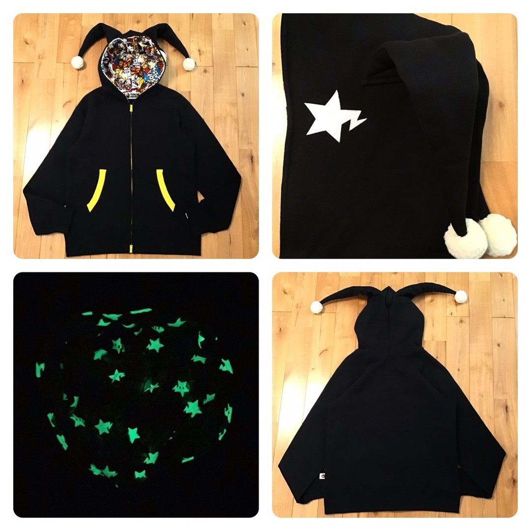 Bape 💫Glow in the dark💫 BAPE Milo Land Devil zip Hoodie APE Size US M / EU 48-50 / 2 - 1 Thumbnail