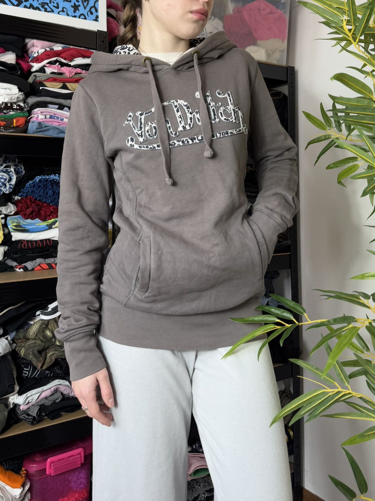 Von Dutch VINTAGE VON DUTCH LEOPARD LOGO HOODIE Size XS / US 0-2 / IT 36-38 - 4 Thumbnail