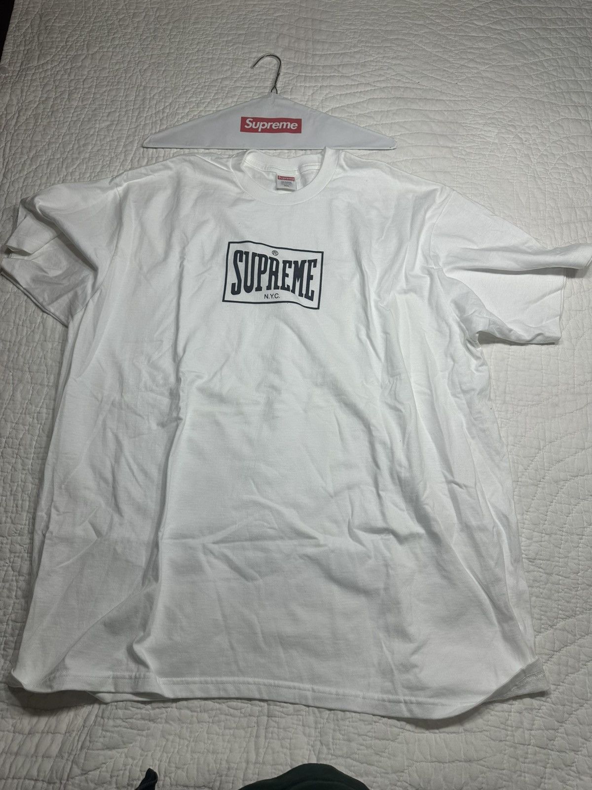 Supreme Supreme Warm Up Tee Brand New White 2XL Size US XXL / EU 58 / 5 - 1 Thumbnail