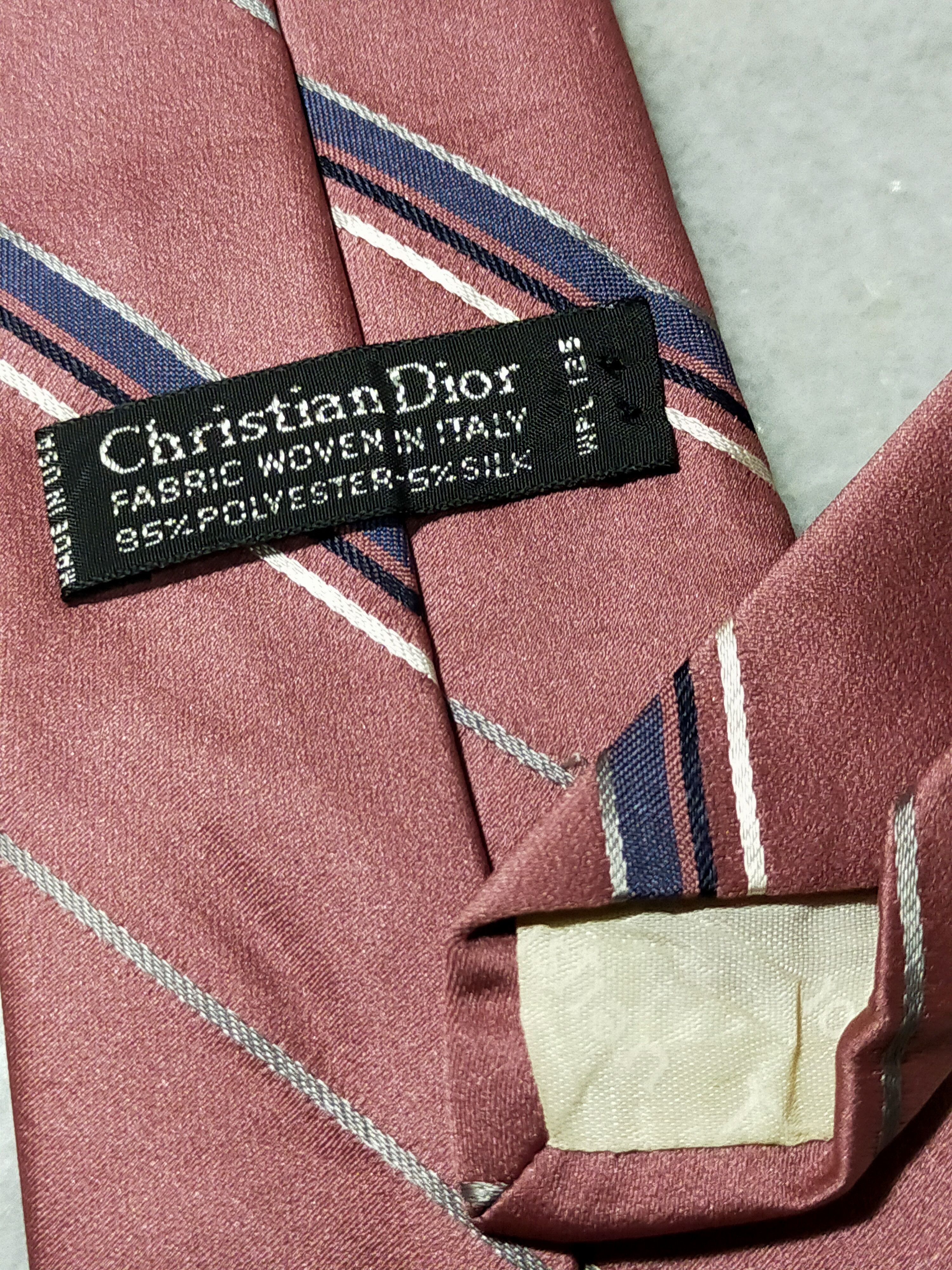 Christian Dior Monsieur × Designer CHRISTIAN DIOR MONSIEUR LUXURY PEACH SILK TIE Size ONE SIZE - 7 Thumbnail