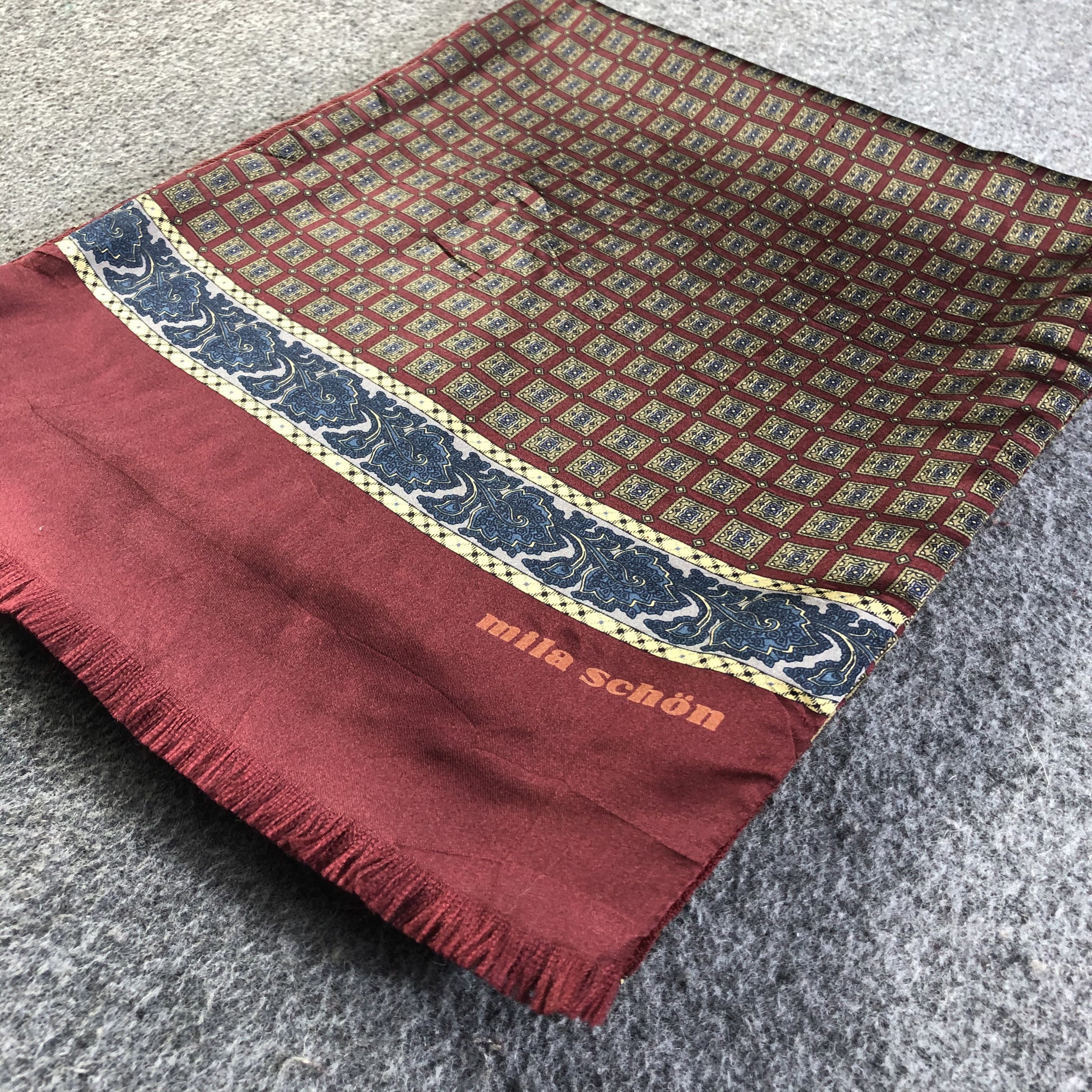 Mila Schon Mila Schon Silk Scarf / Muffler / Neckwear Size ONE SIZE - 2 Thumbnail