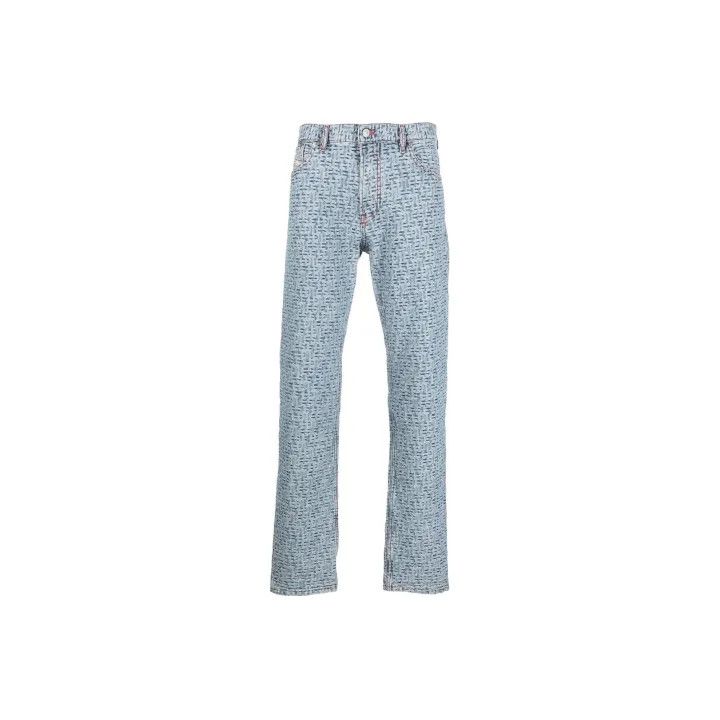 Diesel Diesel FW22 Large Pattern Denim Pants 0079 Size US 30 / EU 46 - 1 Thumbnail