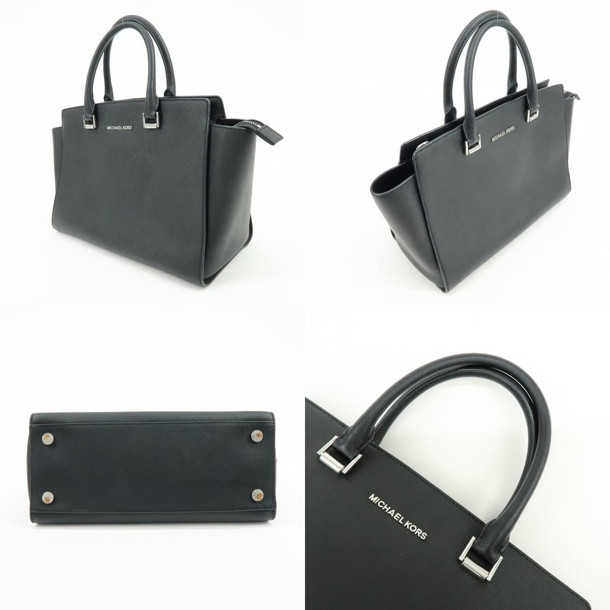 Michael Kors Michael Kors Selma Saffiano Satchel Black Size ONE SIZE - 3 Thumbnail