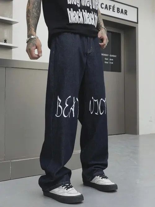 Japanese Brand × Vintage Vintage RETRO Y2K 90s jeans denim Size US 34 / EU 50 - 3 Thumbnail