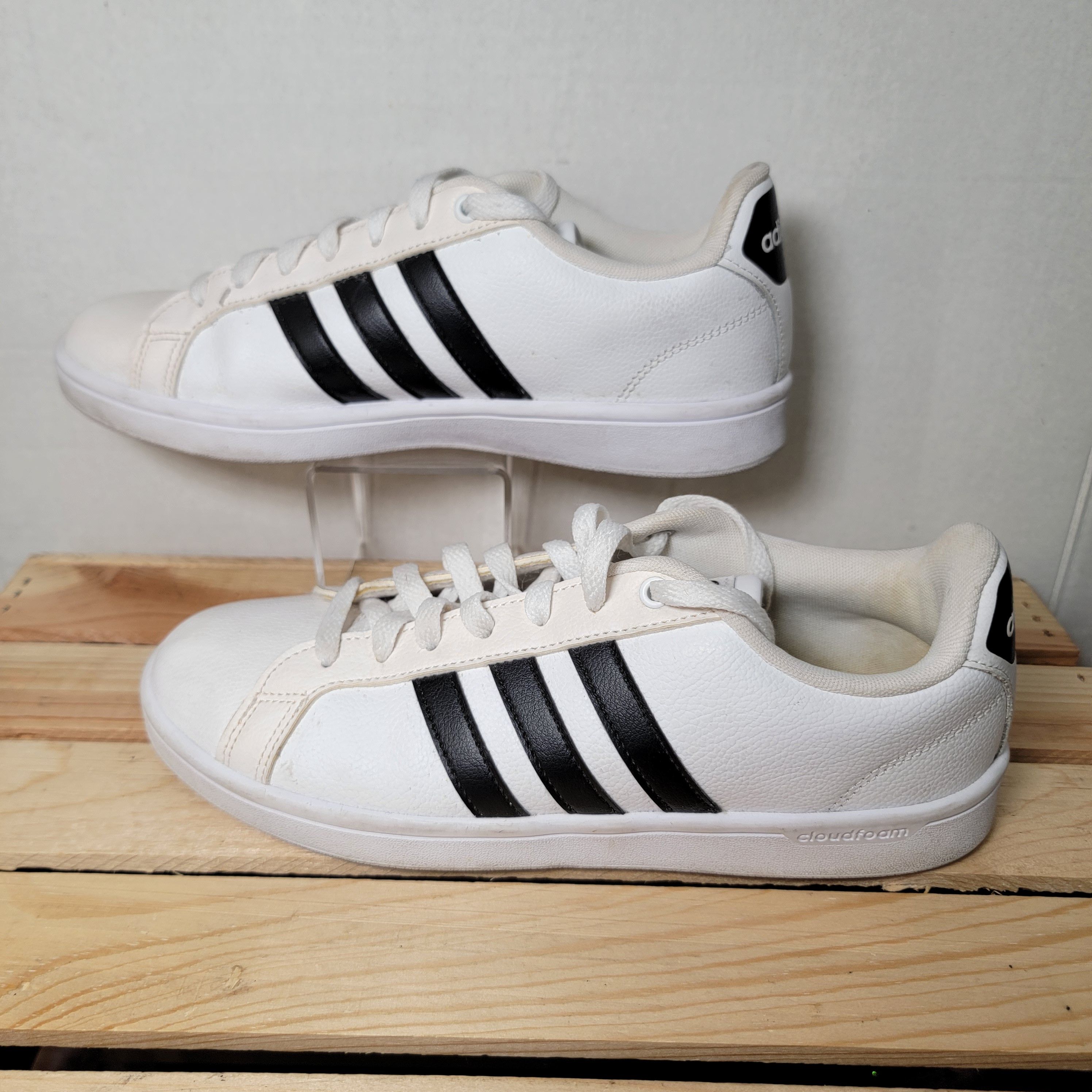 Adidas Adidas Neo Cloud-Foam Classic B&W Low Top Shoes - Size 9.5 Size US 9.5 / EU 42-43 - 1 Thumbnail