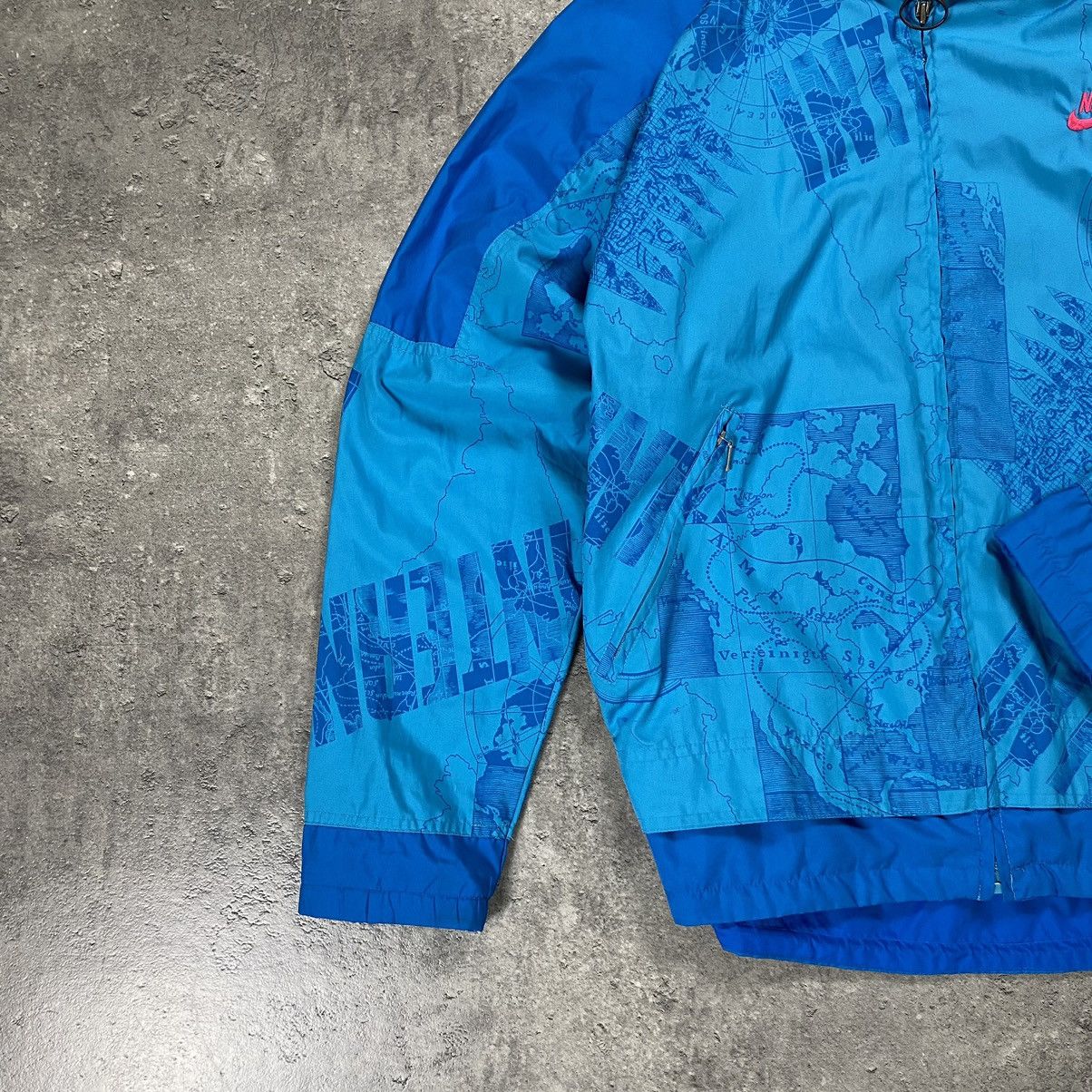 Nike × Vintage Nike International Rare Atlas World Map Light Jacket 90s Size US XL / EU 56 / 4 - 6 Thumbnail