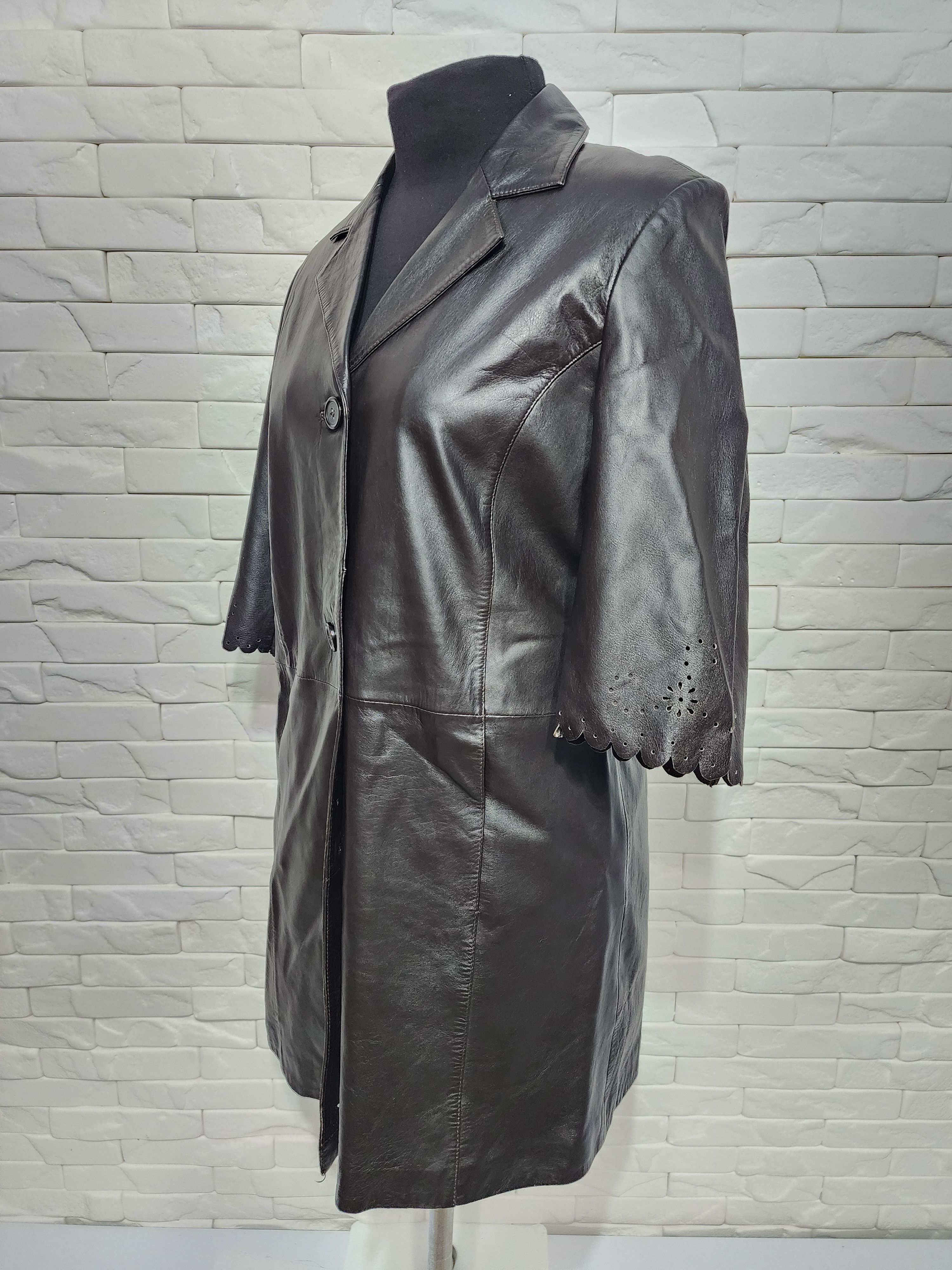 Other Stylish long women's leather jacket. Size L / US 10 / IT 46 - 2 Thumbnail