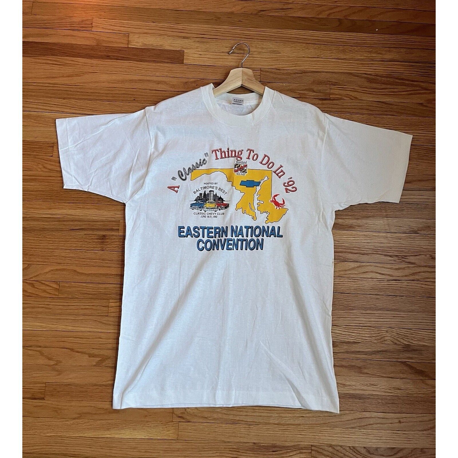Vintage VINTAGE SINGLE STITCH EASTERN NATIONAL CAR CONVENTION T 90S Size US M / EU 48-50 / 2 - 3 Thumbnail