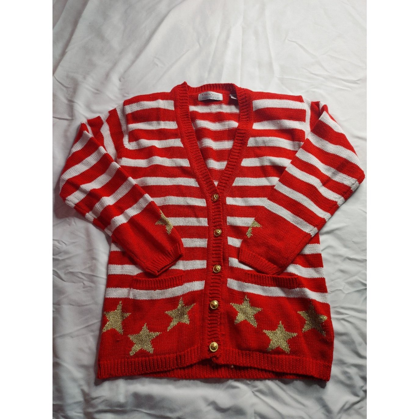 Karen Walker Karen Scott 4th of July sweater, small, stars and stripes Size S / US 4 / IT 40 - 1 Thumbnail