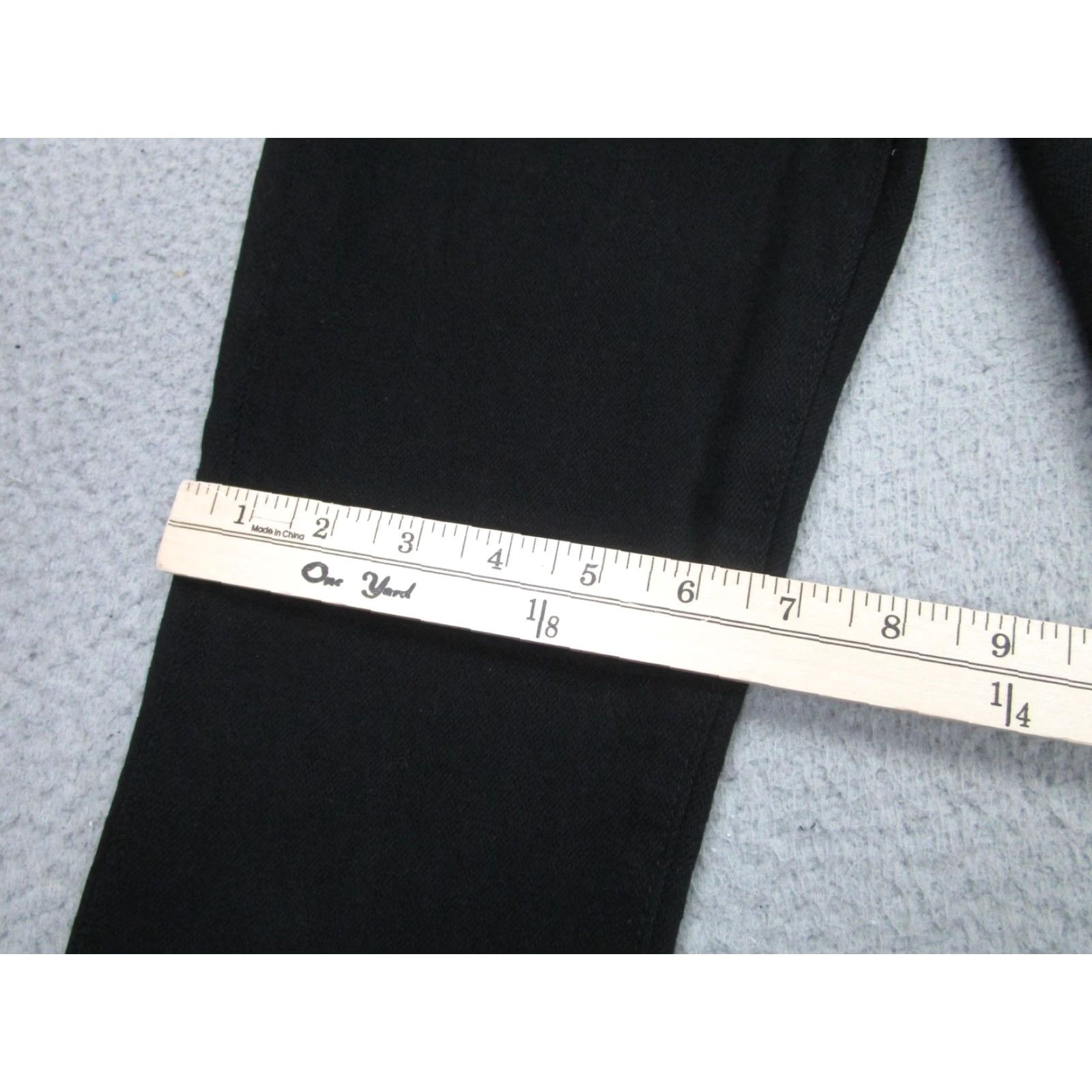 L'AGENCE L'Agence Jeans Womens 23 Black Sada Cropped Slim Raw Hem High Rise Stretch Denim Size 40" / US 18 - 4 Thumbnail