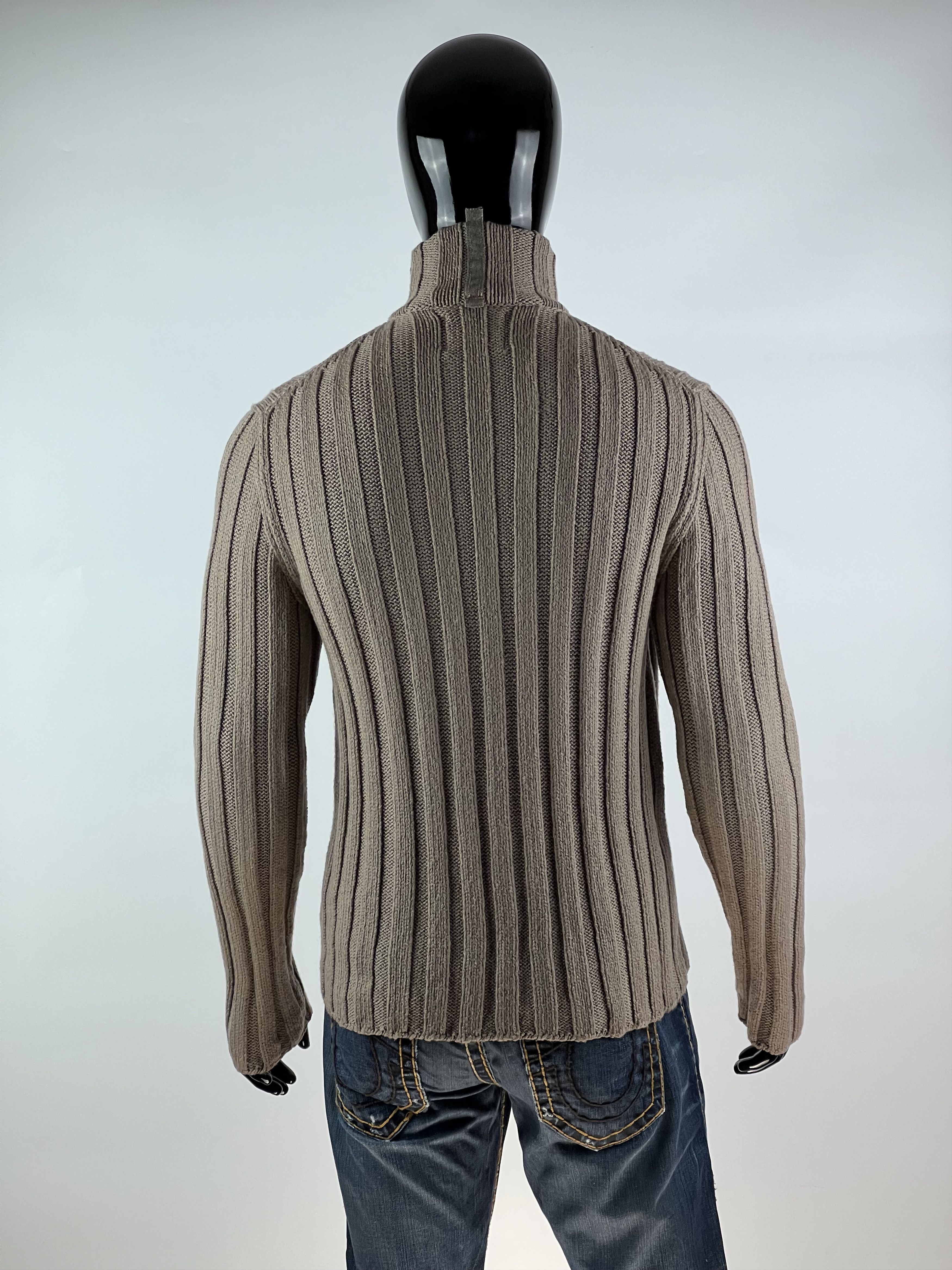 Transit Uomo Transit Uomo Full Zip Knitted 100% Wool Sweater Size L/XL Size US L / EU 52-54 / 3 - 3 Thumbnail