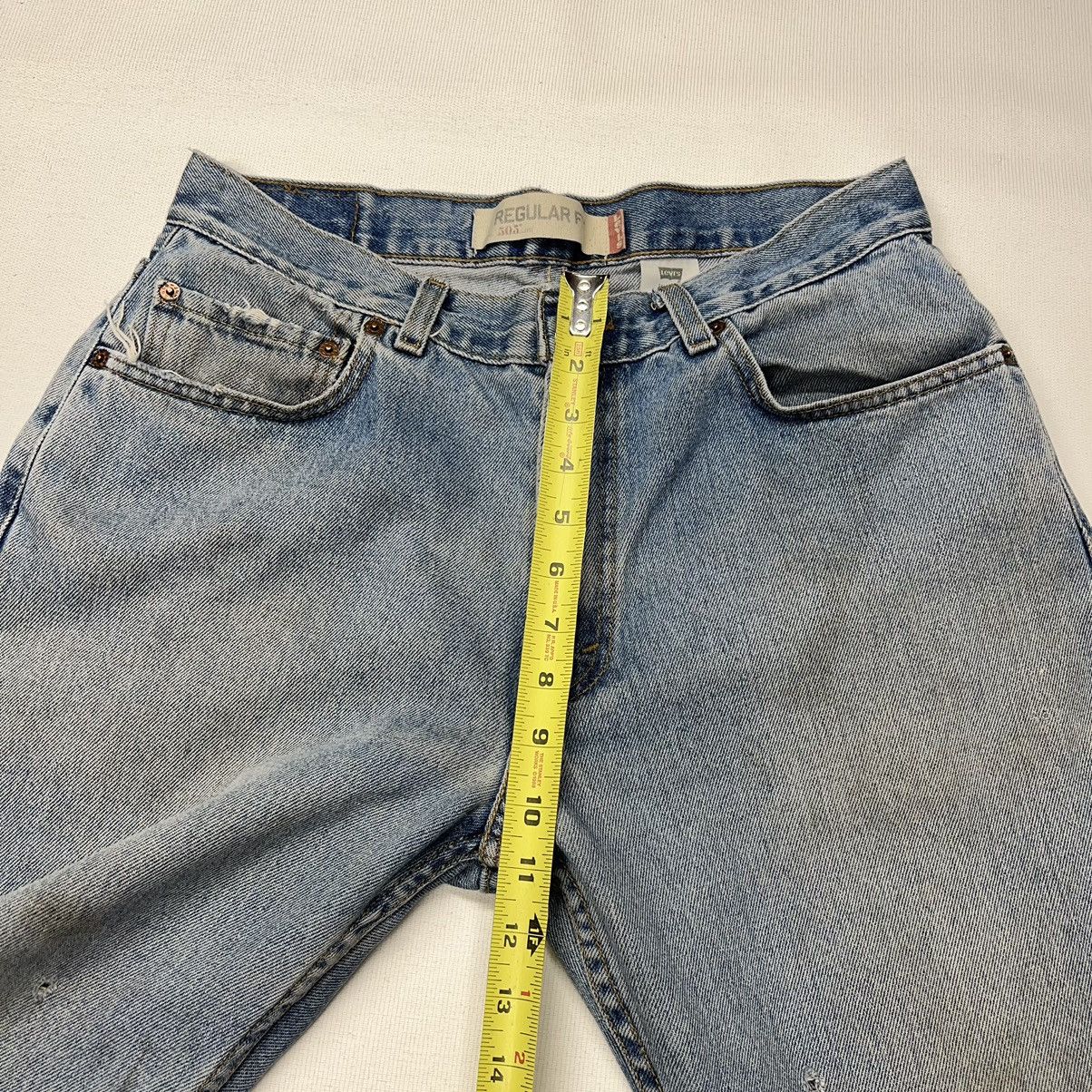Levi's × Vintage Levis 505 Jeans Blue Straight Regular Fit Faded Denim Y2K Size US 34 / EU 50 - 20 Thumbnail