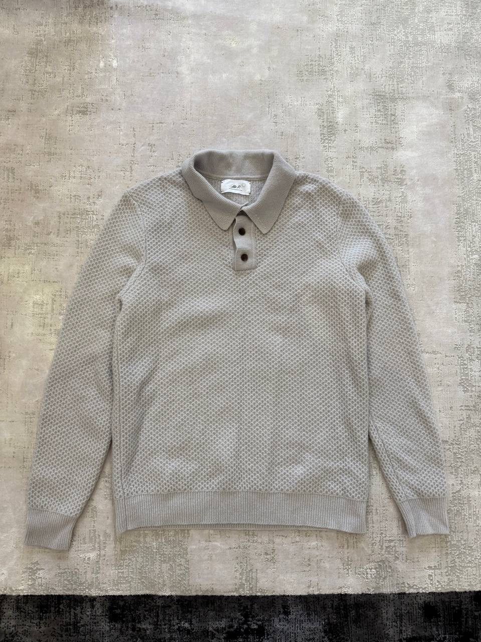 Mr P. Mr. P polo collar 100% Lambs Wool sweater old money style Size US M / EU 48-50 / 2 - 1 Thumbnail