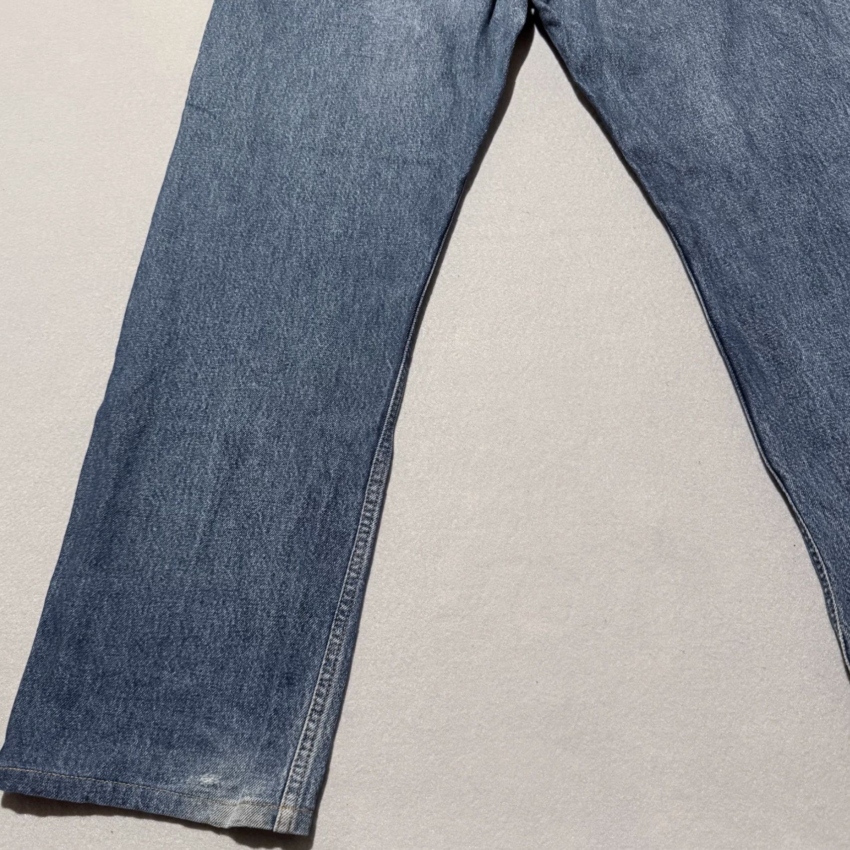 Levi's Levi's 505 Jeans Men Blue Denim Mid Rise Straight Pockets 38X34 Denim Jeans - 38X34 Size US 38 / EU 54 - 7 Thumbnail