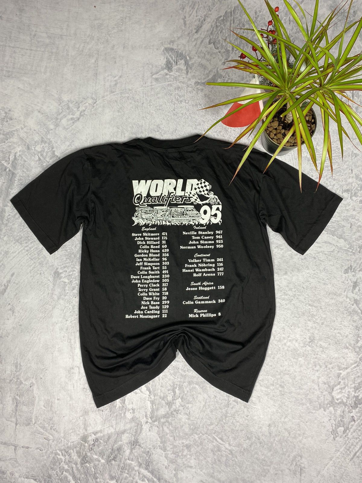 Affliction × Vintage Vintage T-shirt National Hotrods world championship 1995 Size US XL / EU 56 / 4 - 4 Thumbnail