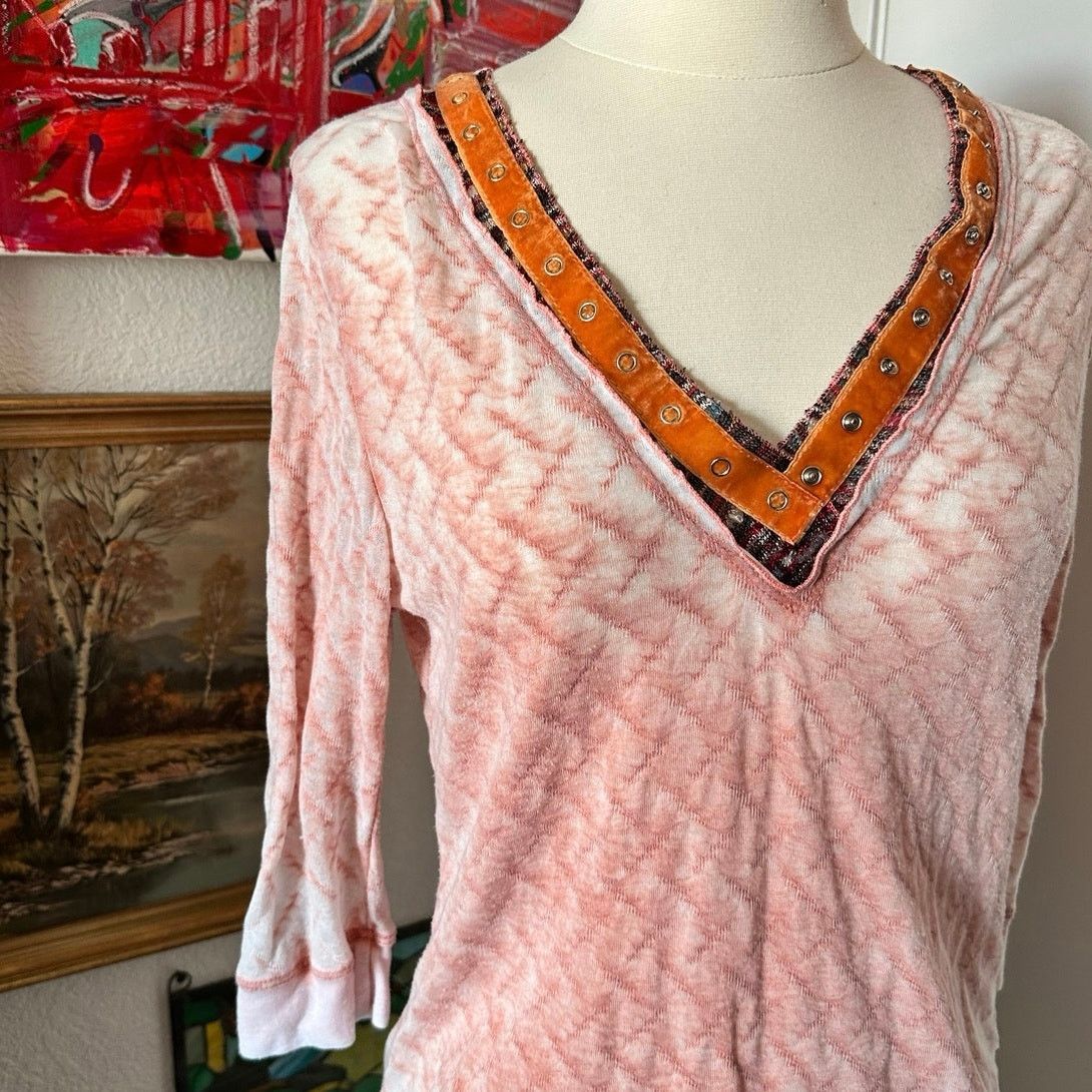 Other scrapbook orange and pink long sleeve shirt Size M / US 6-8 / IT 42-44 - 2 Thumbnail