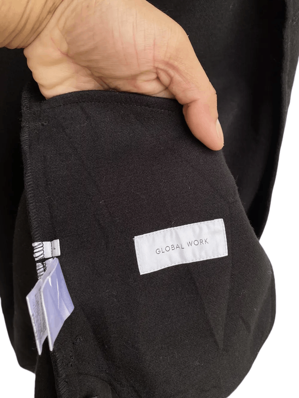 Global Work × Japanese Brand × Vintage Global Wool Jacket All Black Issey Miyake Style Size US L / EU 52-54 / 3 - 7 Thumbnail