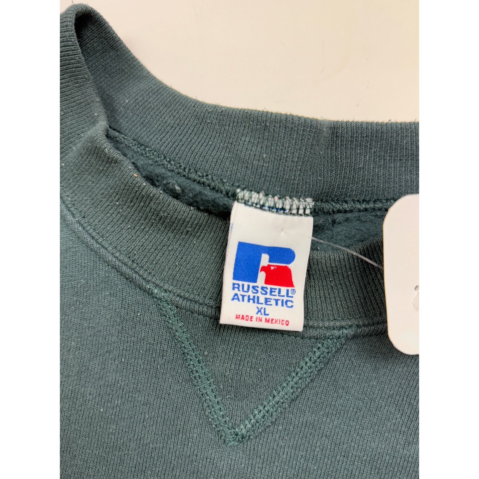 Vintage Vintage Russell Athletic Sweatshirt Size XL Dark Blue Green Size US XL / EU 56 / 4 - 3 Thumbnail