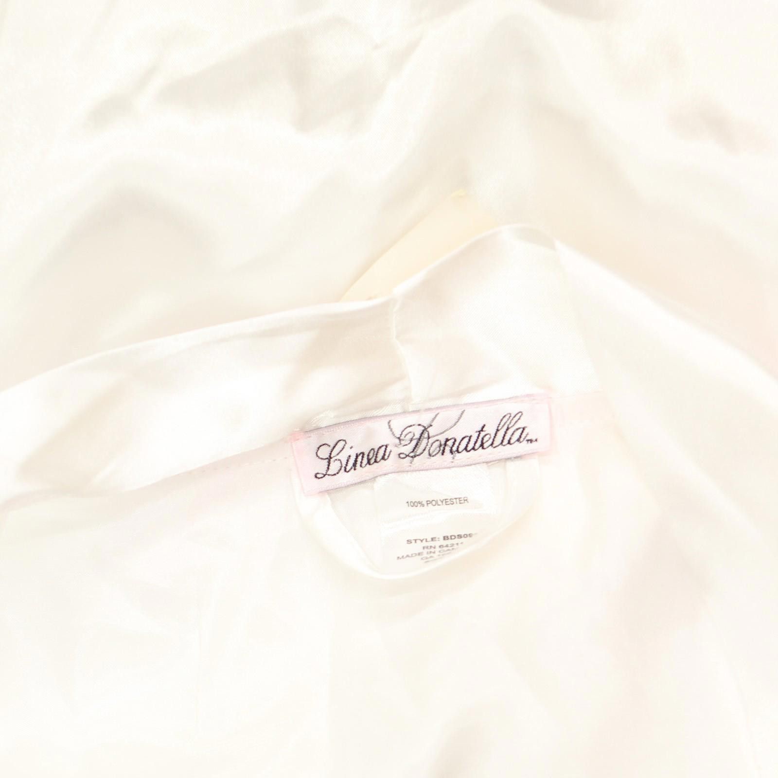 Other Linea Donatella Womens Bride Satin Wrap Robe Bds091 White Xl Size ONE SIZE - 4 Thumbnail